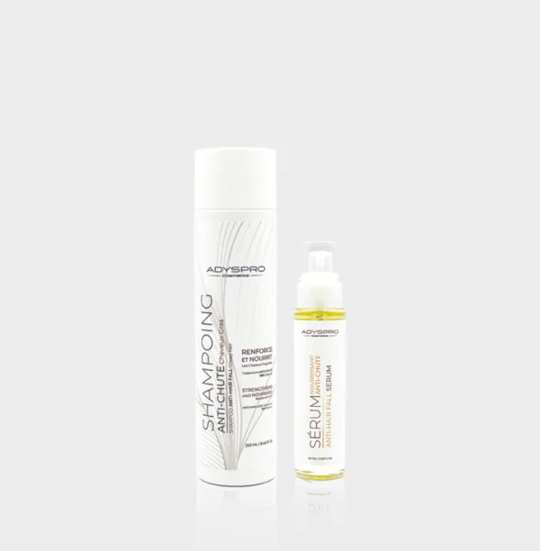 SERUM ANTI-CHUTE 60ML+ SHAMPOING ANTI-CHUTE CHEVEUX GRAS 250ML